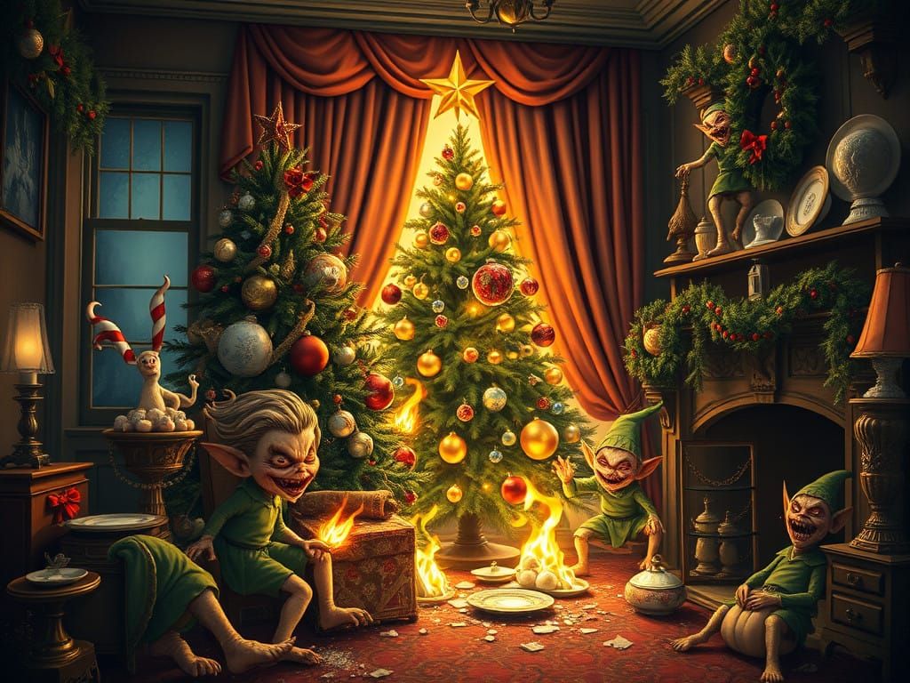 Grotesque Christmas Elves Reignite Holiday Chaos