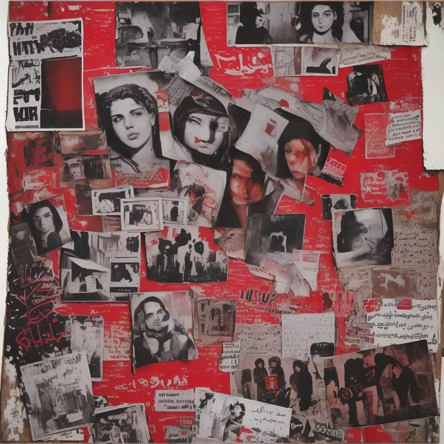 Mixed Media Collage with Journalistic and Renaissance Elemen...