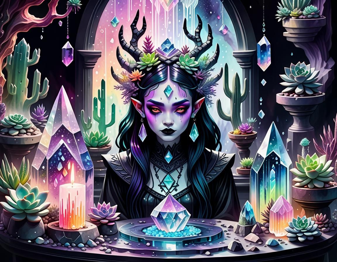 Crystals, Runes, and a Pastel Goth Demoness