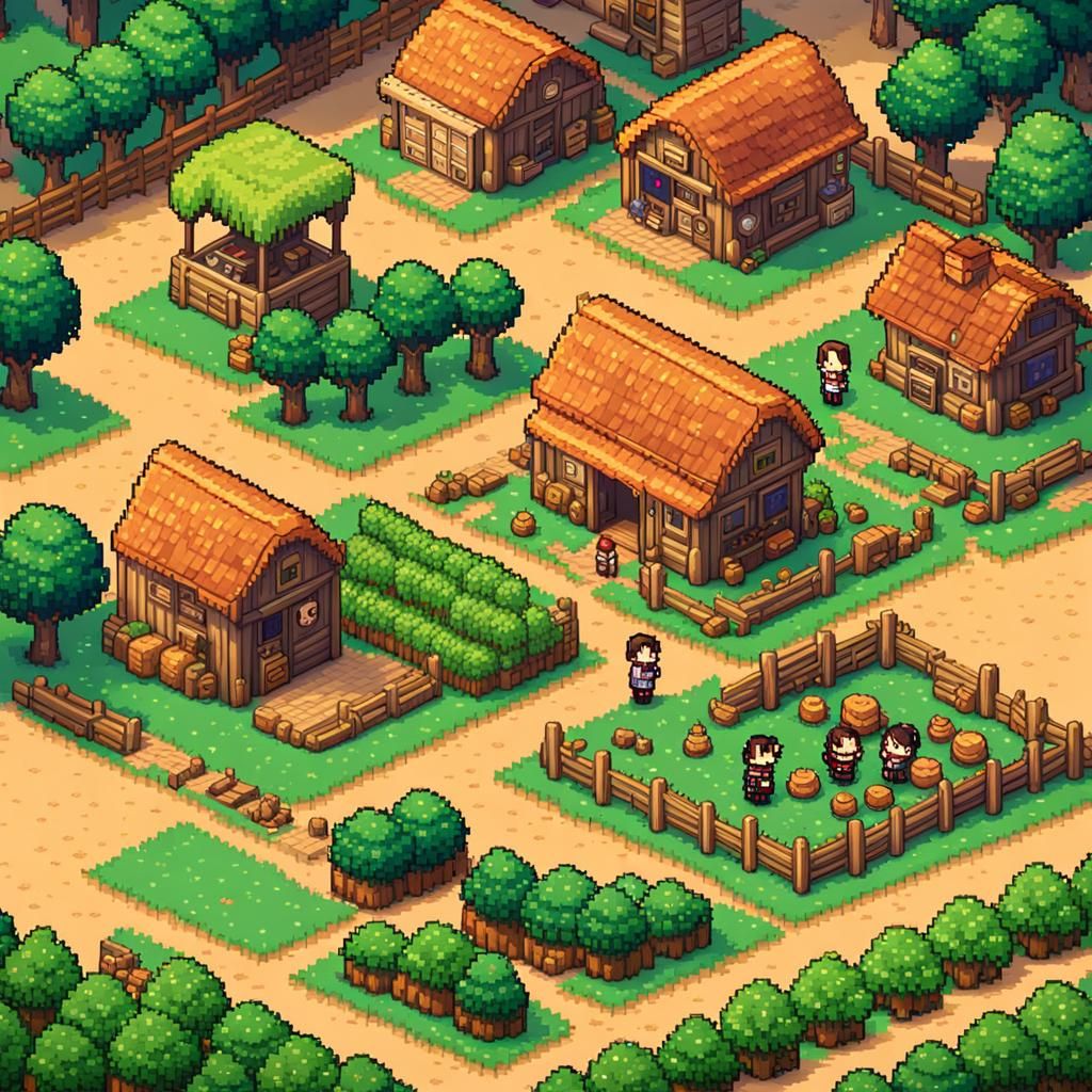 Stardew Valley Pixel Art Playground: Anime Style