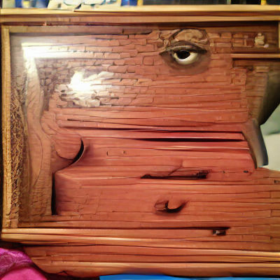 Empty Picture Frame on Dresser