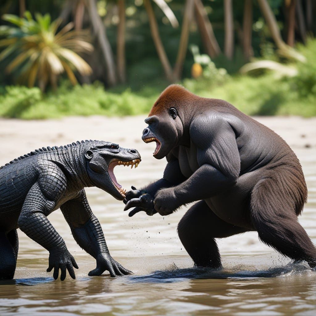 Giant Predators Clash in Epic Jungle Battle