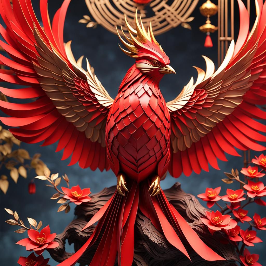 Vermillion Bird of the South