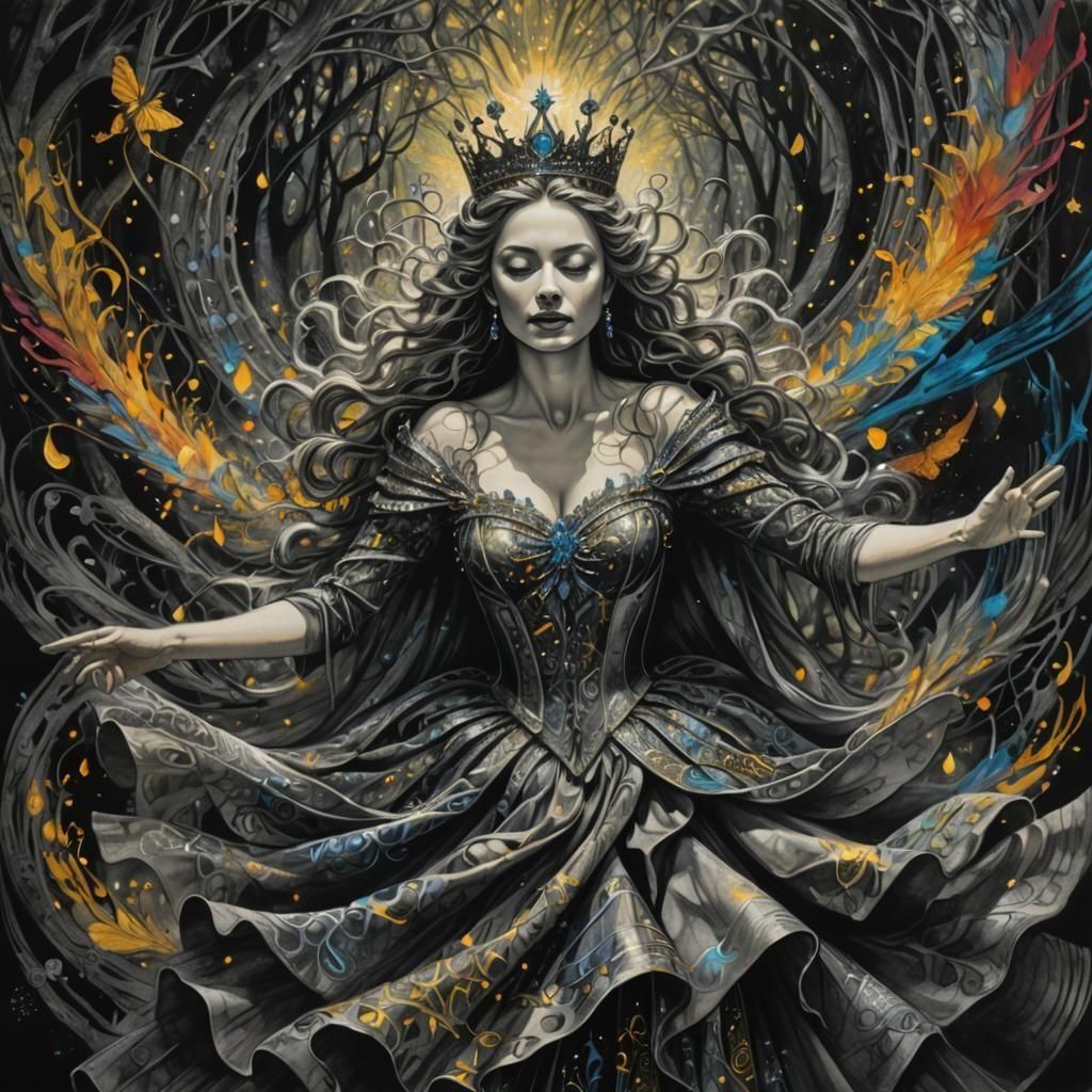 The Magic Flute: Colored Music in Charcoal