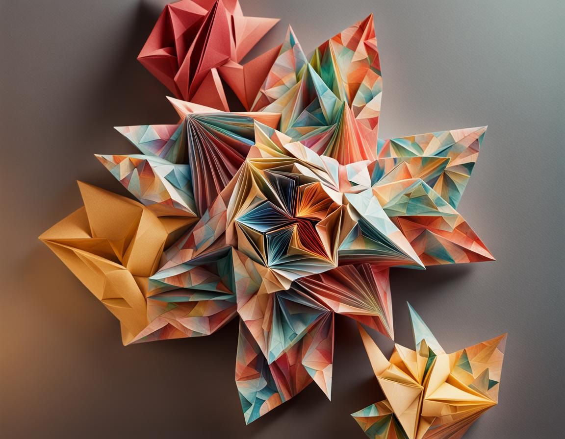 Origami Paper Folds in a Fantastic Setting