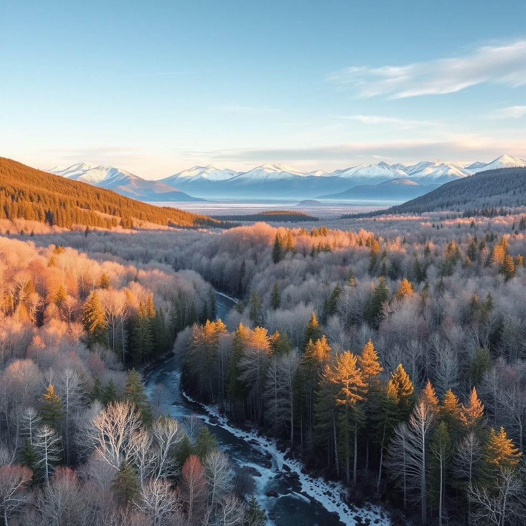 Summer to Winter Forest Transition