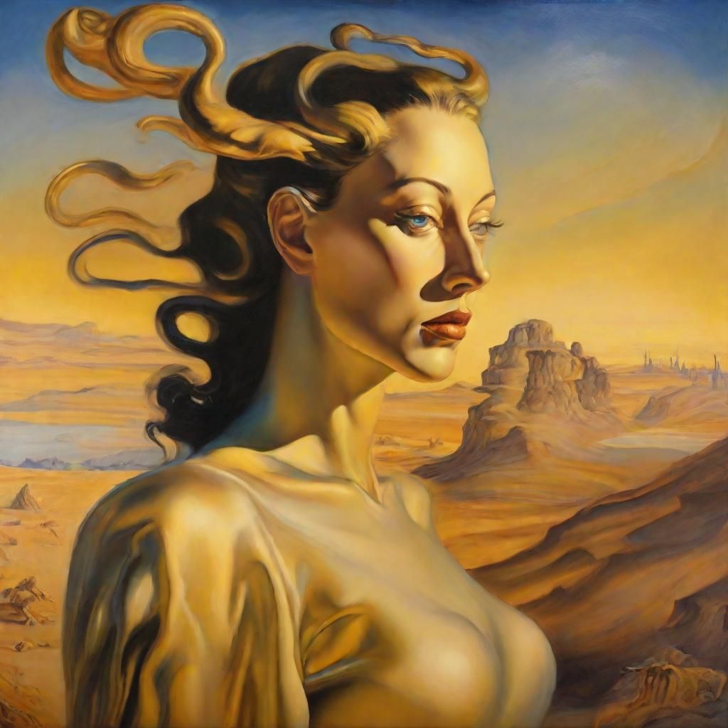 Chimera Woman in Dreamlike Surrealism