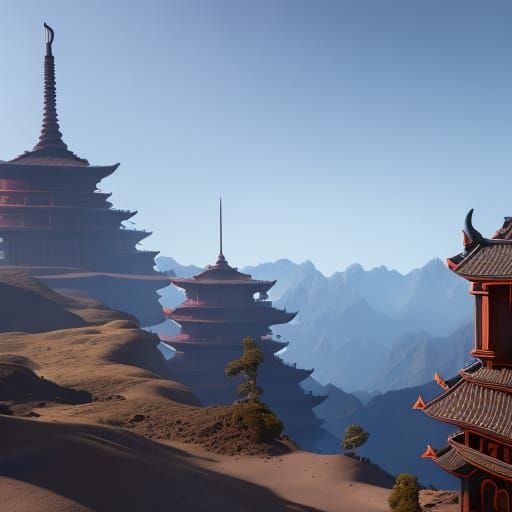 Detailed Ramen: Fantasy Concept Art in Deep Color