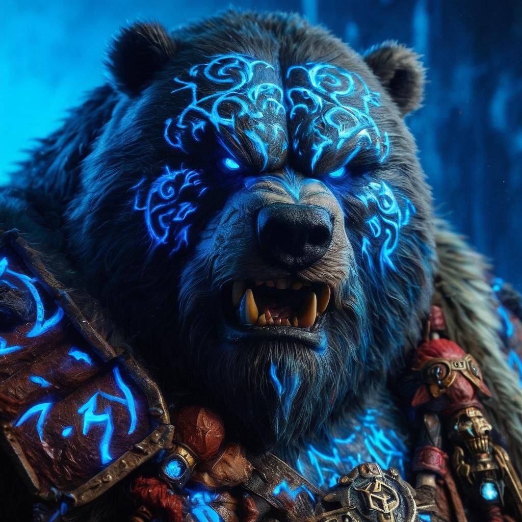 Mythic Legions Angry Kodiak Bear Barbarian Ravager