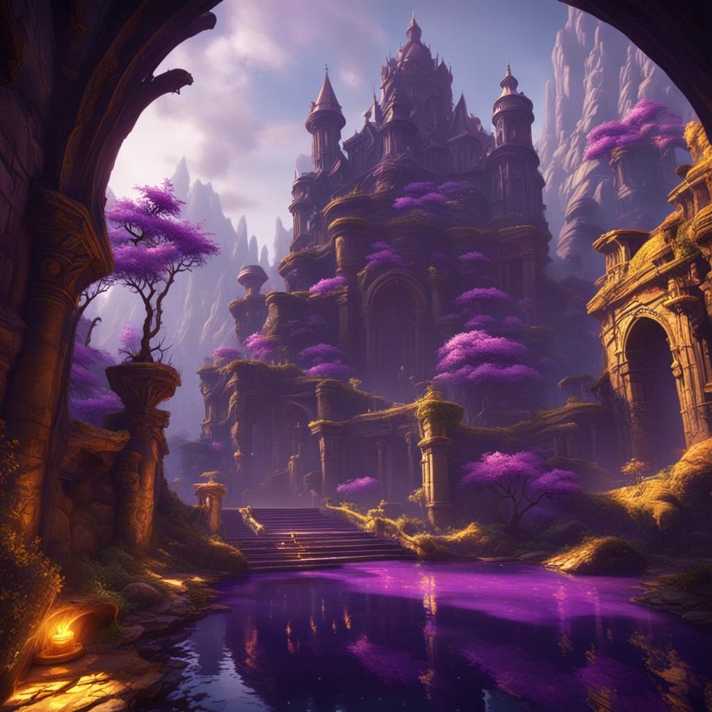 Dark Fantasy Runite Masterpiece in Deep Color