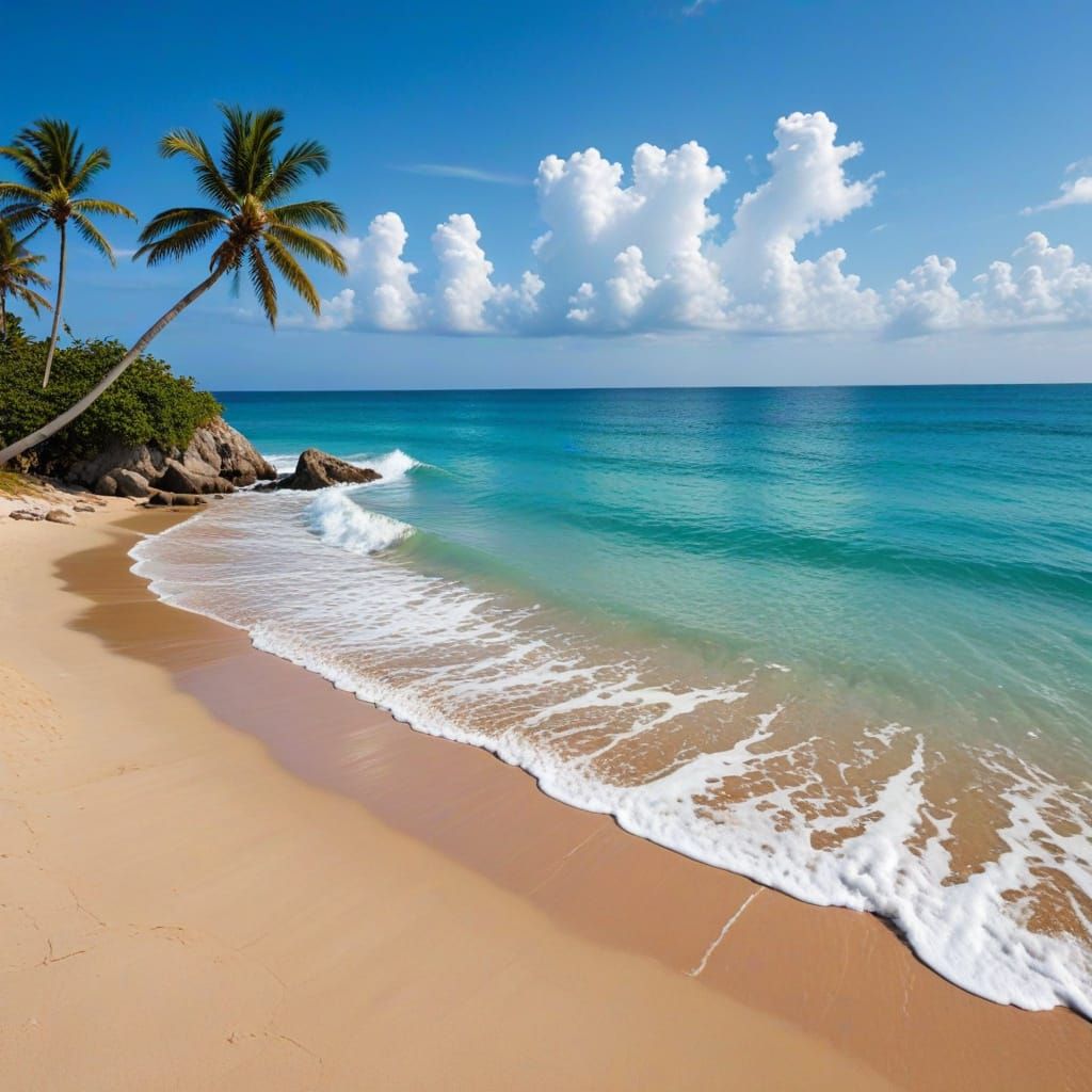 Appealing Beach Background