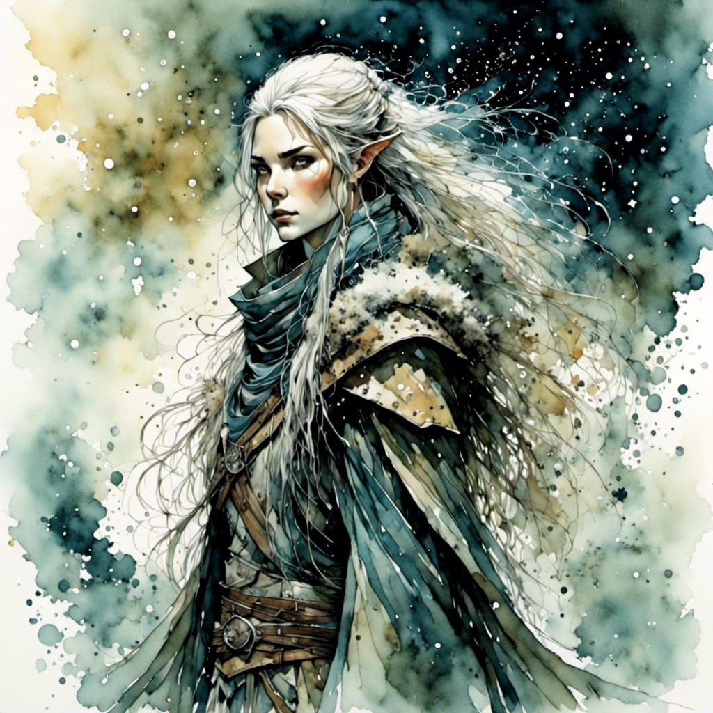 the Fanyan night deepens with snow