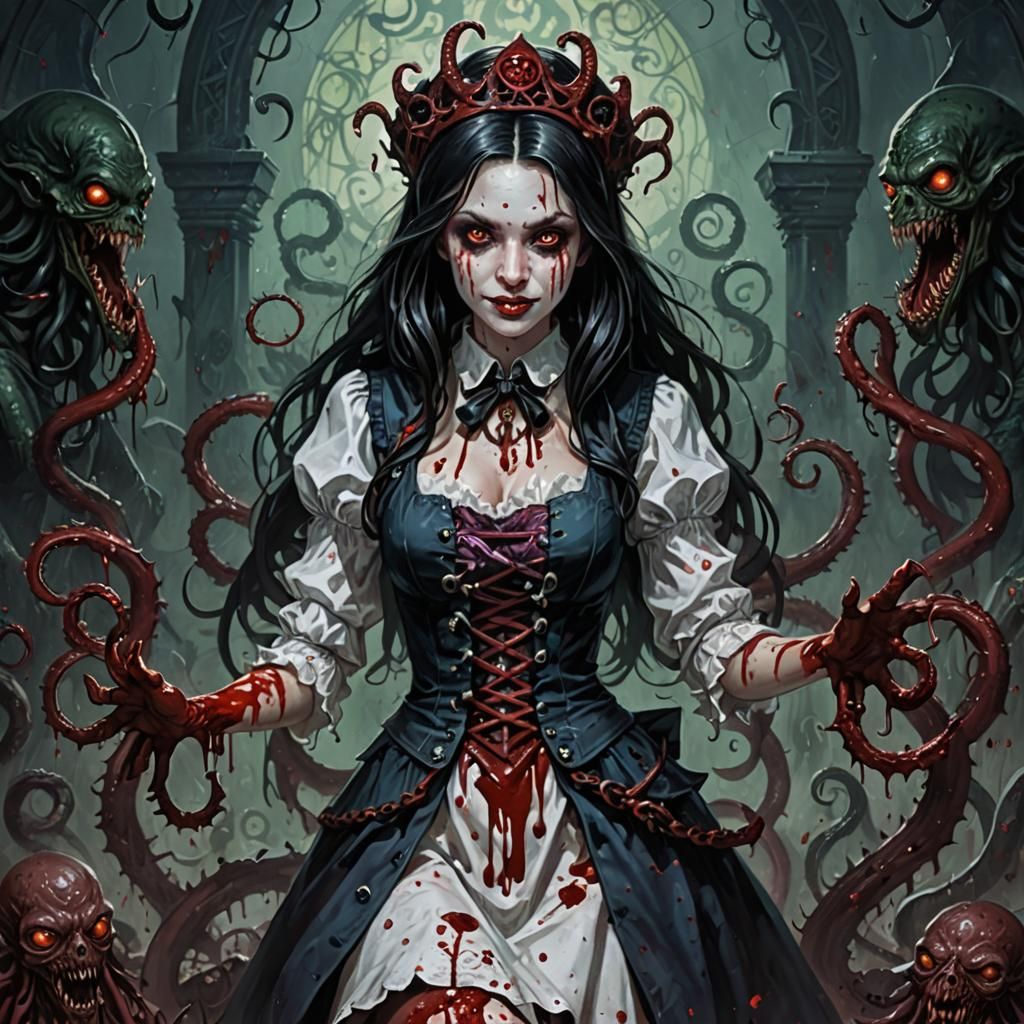 Lovecraftian Alice: Cultist Babe in Horror Ritual