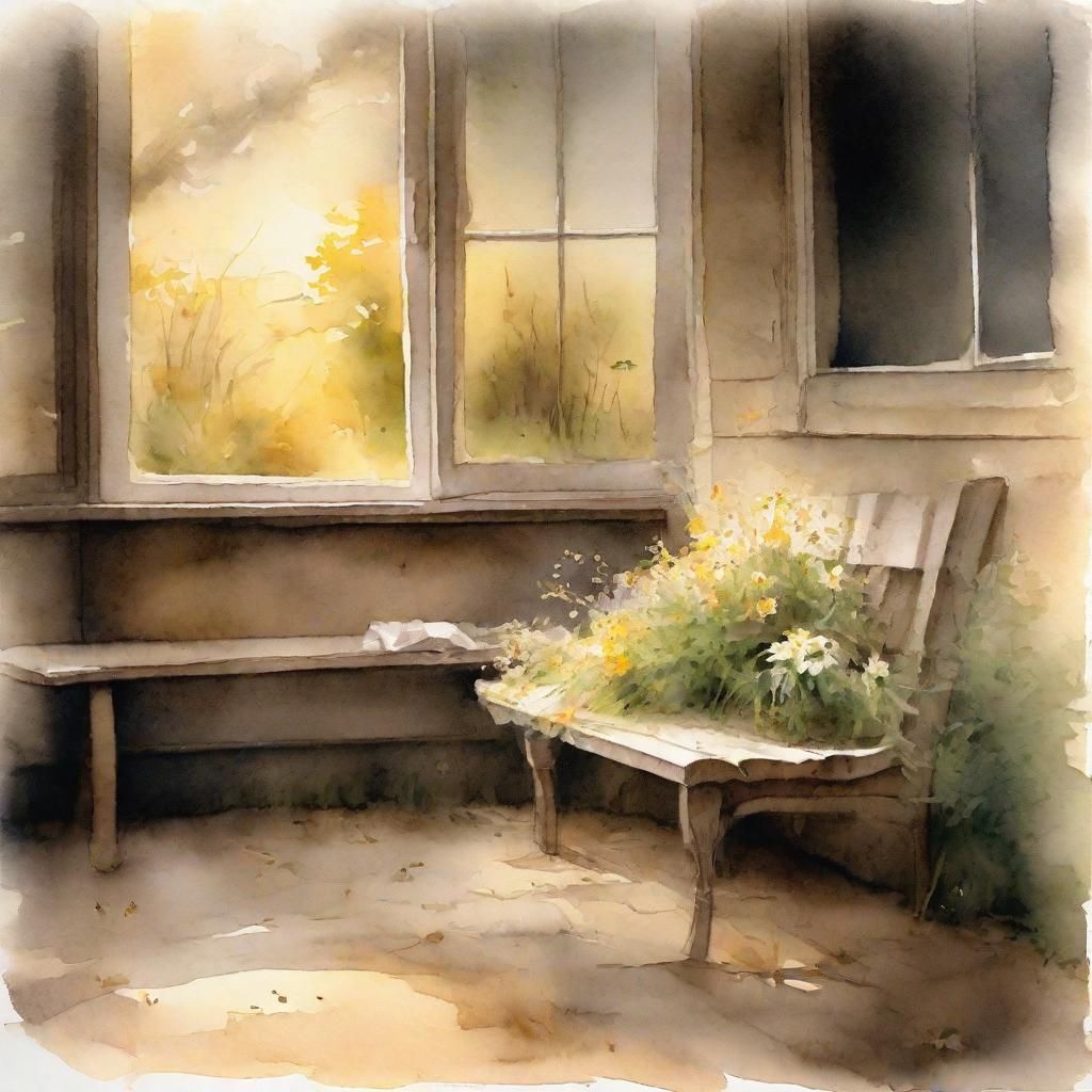 Nostalgic Soul in Watercolor Art Style