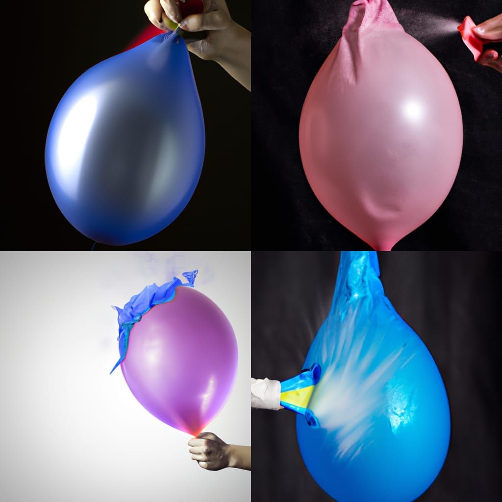 Popping Balloon Generated by AI
