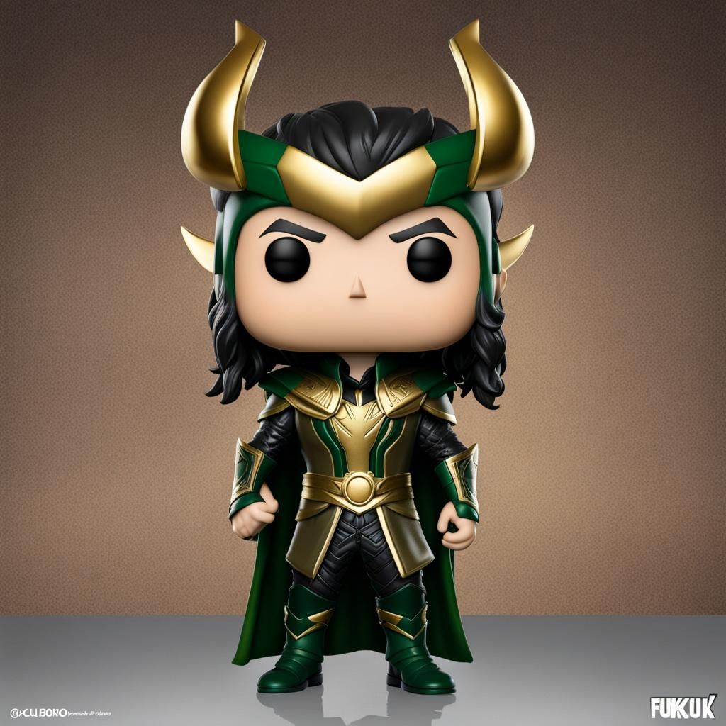 Loki as a Stylized Funko Pop Figure