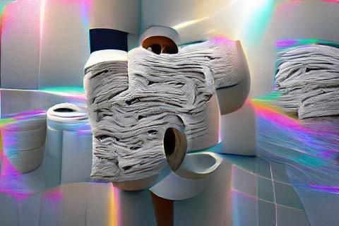AI-Generated Image of Toilet Paper