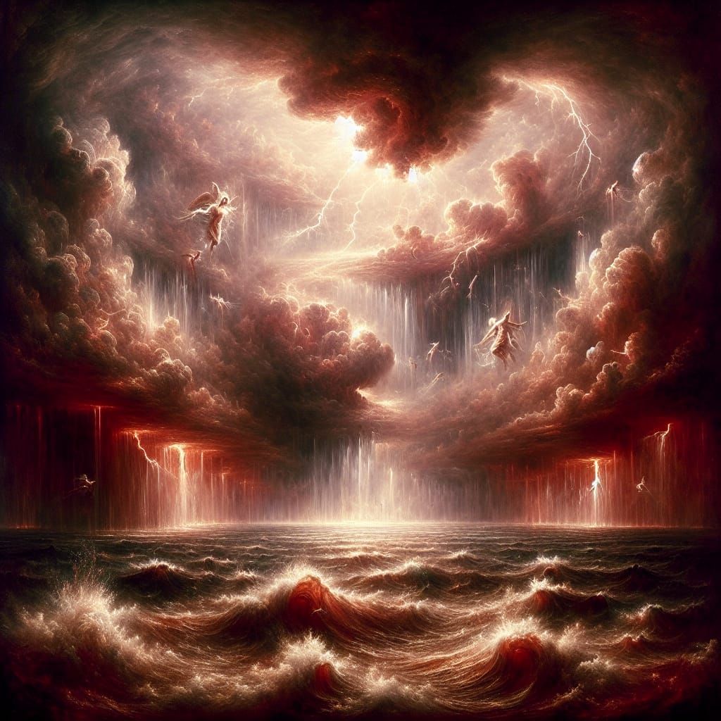 Spirits Ascending from a Tempestuous Sea