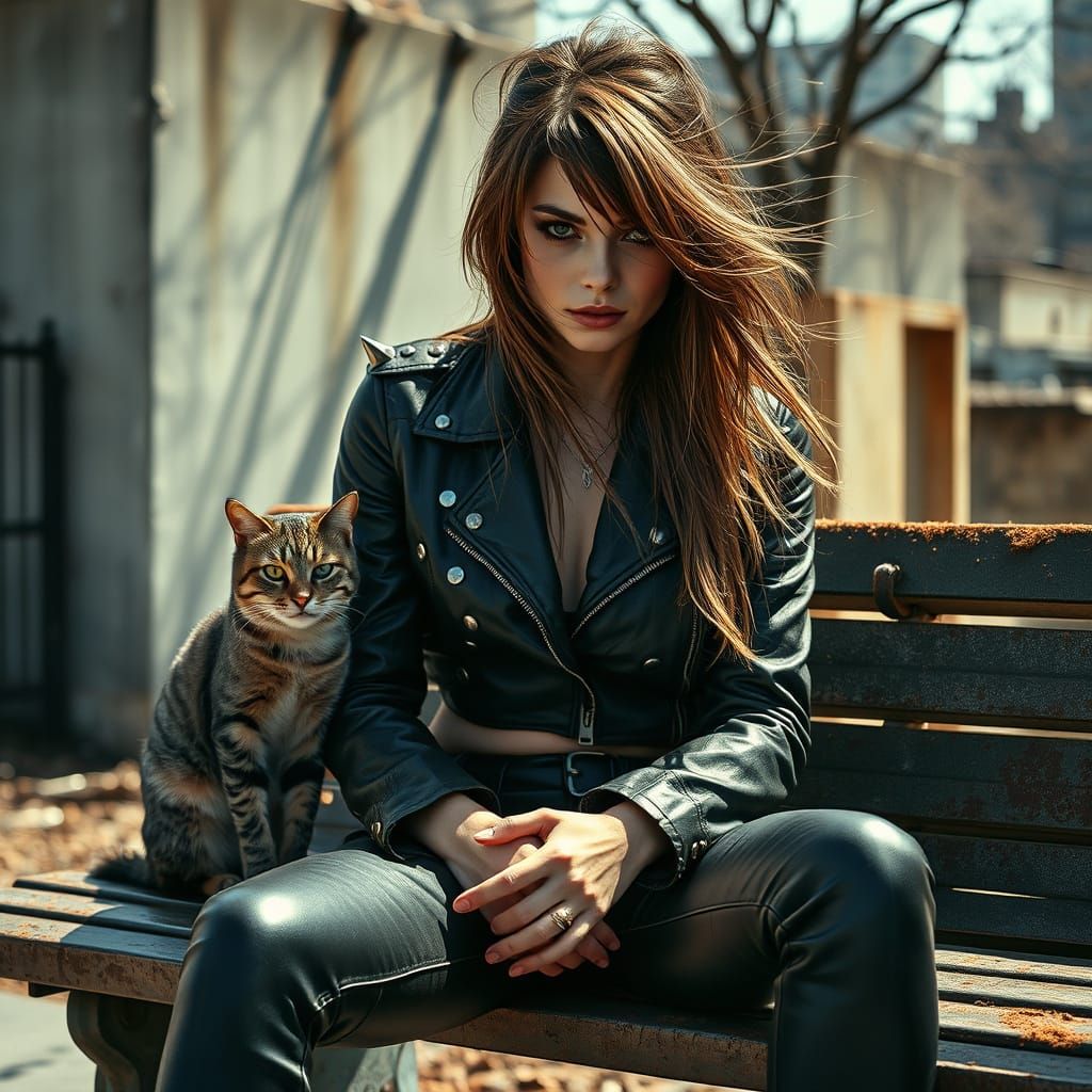 Rebel Woman in Urban Oasis