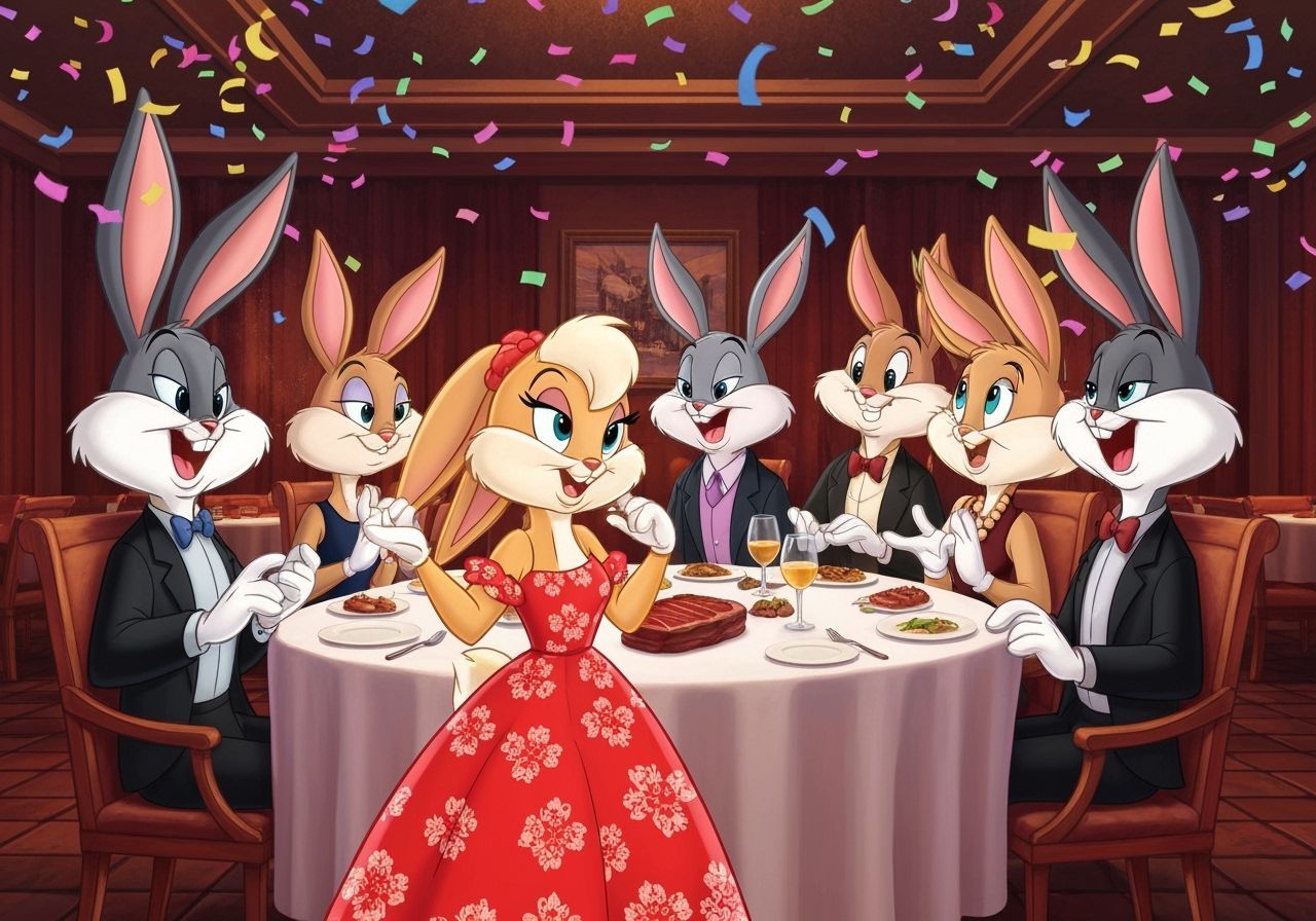 Lola Bunny's Lavish Birthday Party at Steakhouse