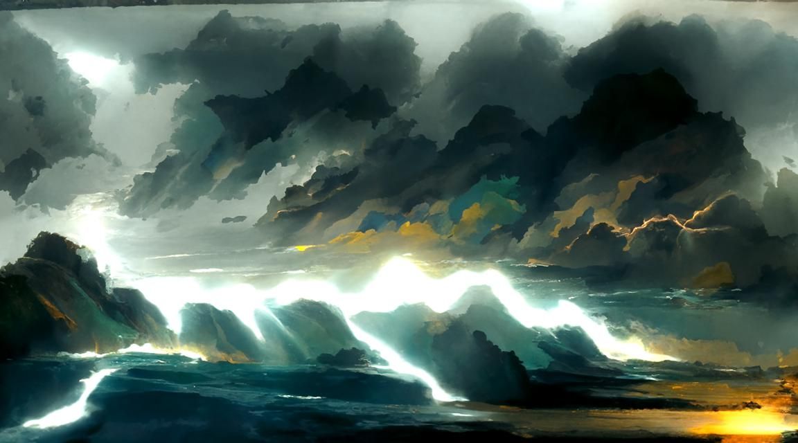 Lightning Storm Mirrors Fantasy Worlds