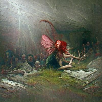 Horror Fae in Gothic Style