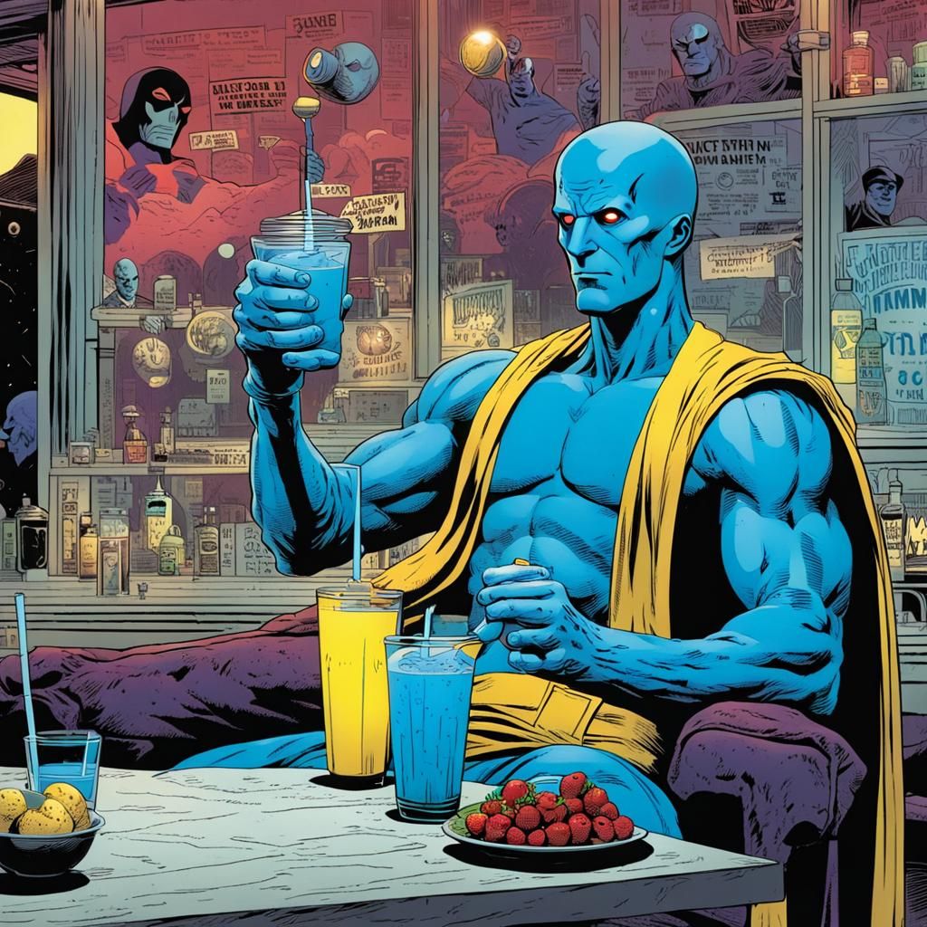 Dr. Manhattan's Refreshing Smoothie Break