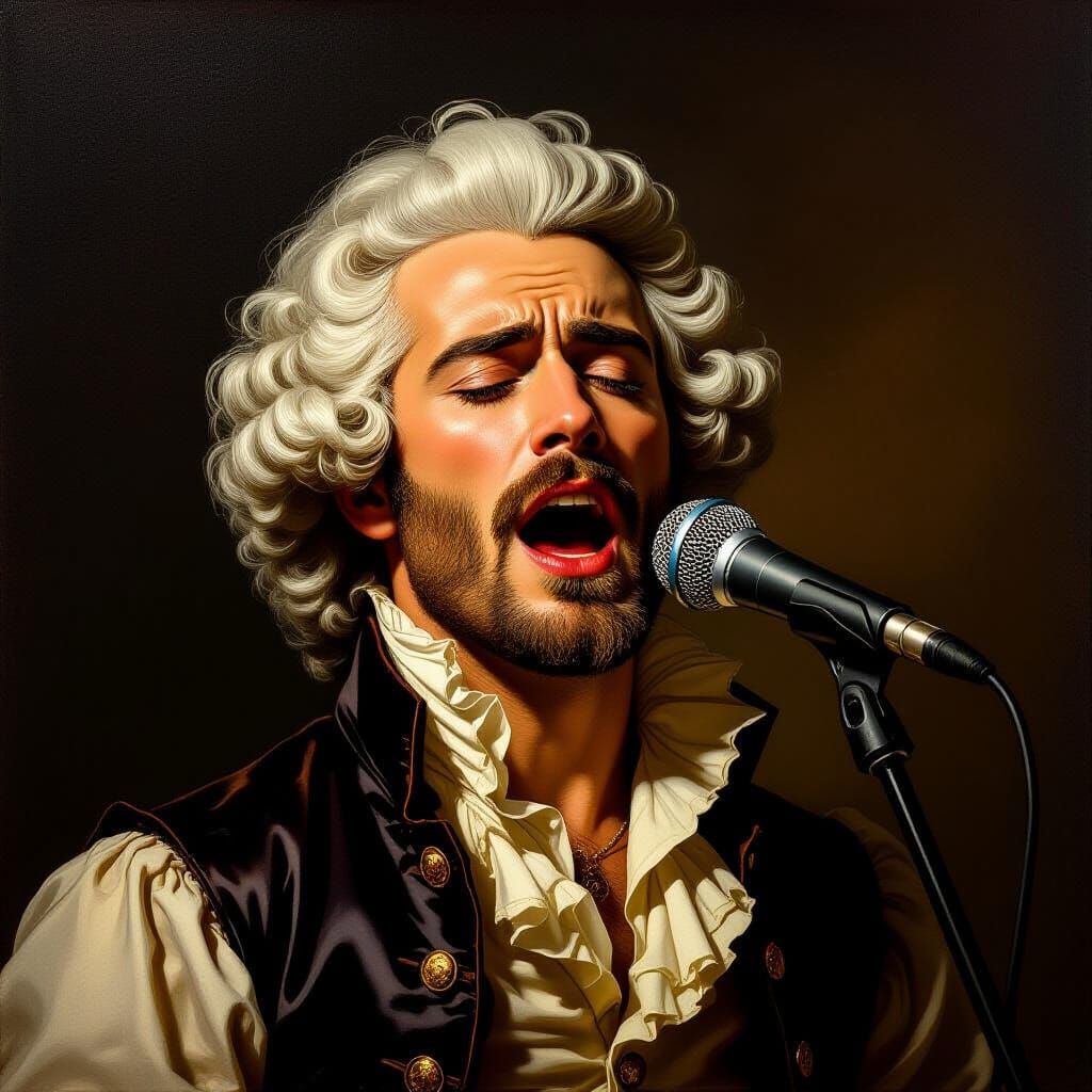 Neoclassical Portrait of a Dramatic Singer