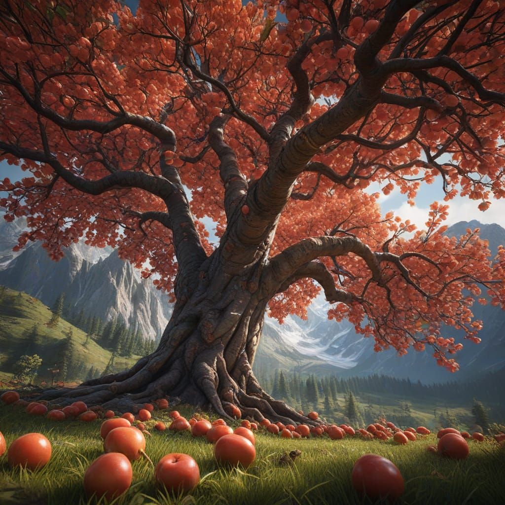 National Rainier Cherry Day Fantasy Concept Art
