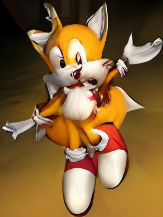 Tails the Fox as Rouge the Bat