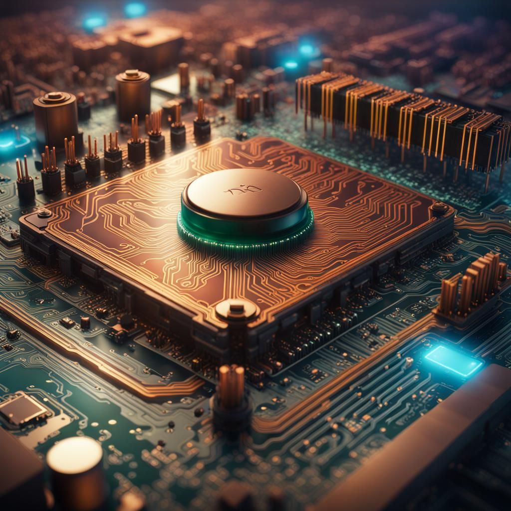 Hyperrealistic Computer Landscape in Detailed Matte Painting