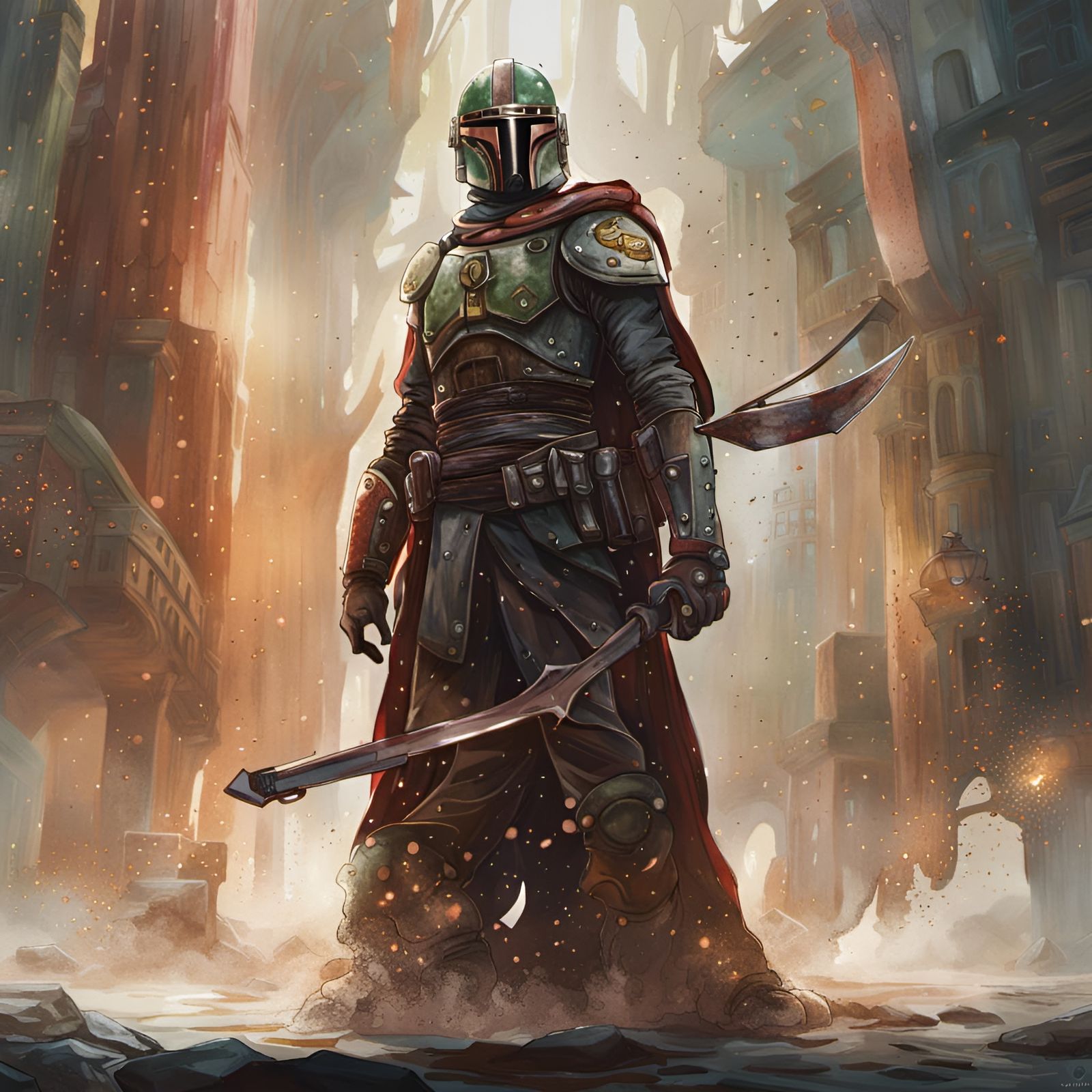 Boba Fett in Star Wars: Hyperrealistic Concept Art
