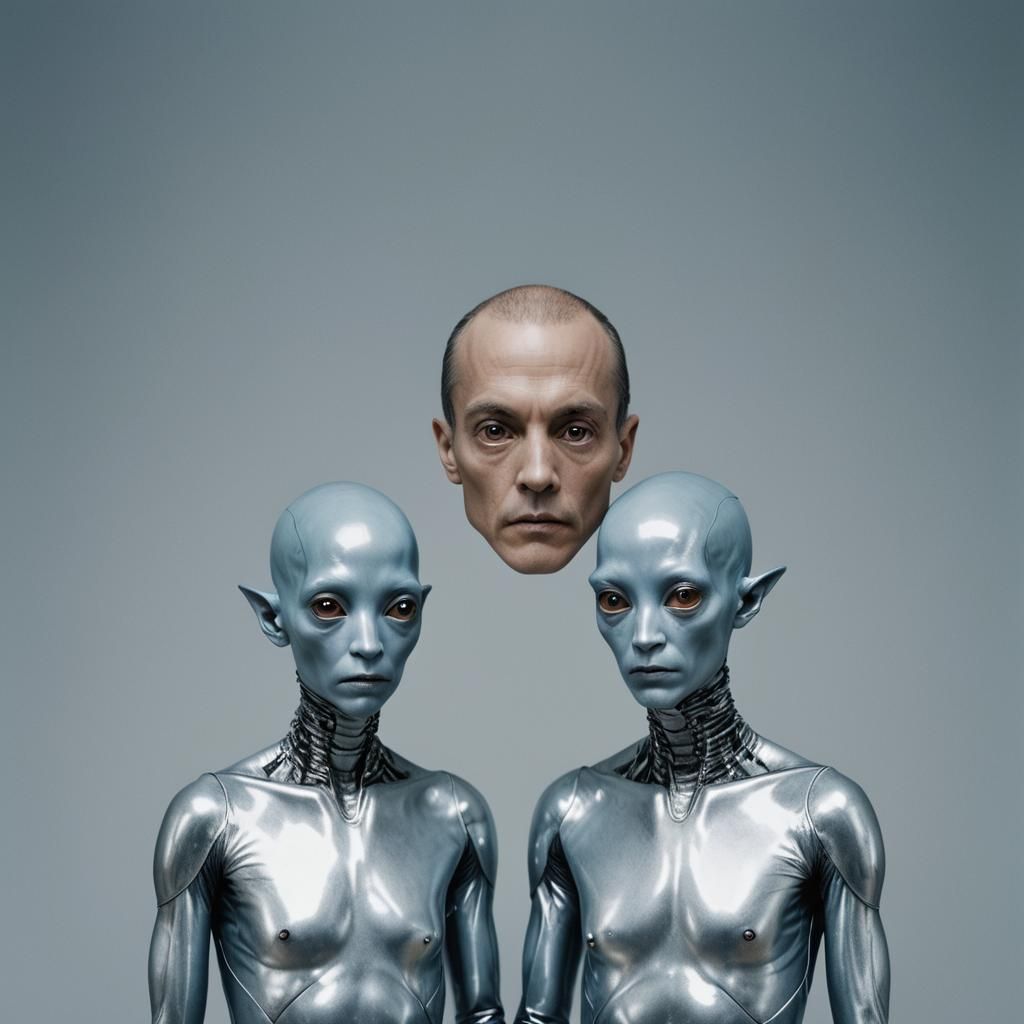 Alien Portrait in Martin Schoeller Style