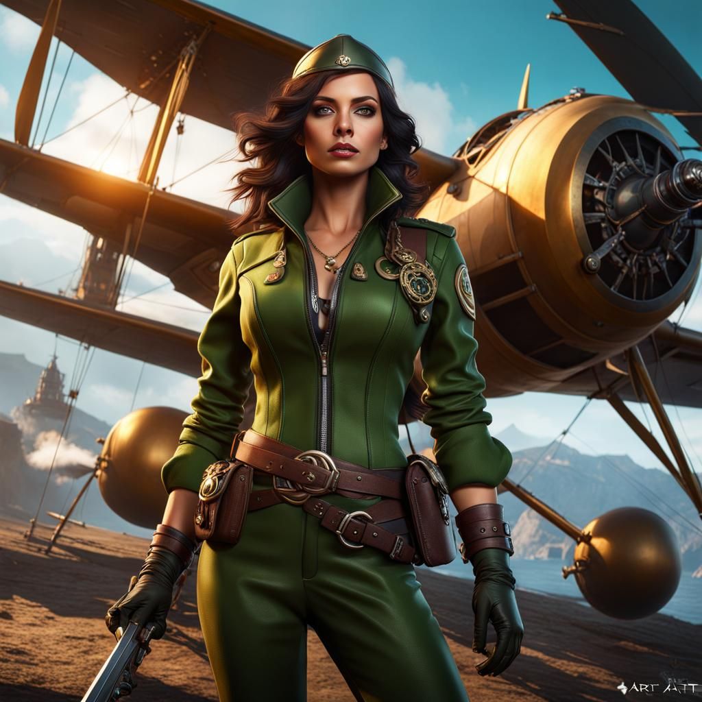 Flamboyant Aviatrix: A Matte Painting in Unreal Engine