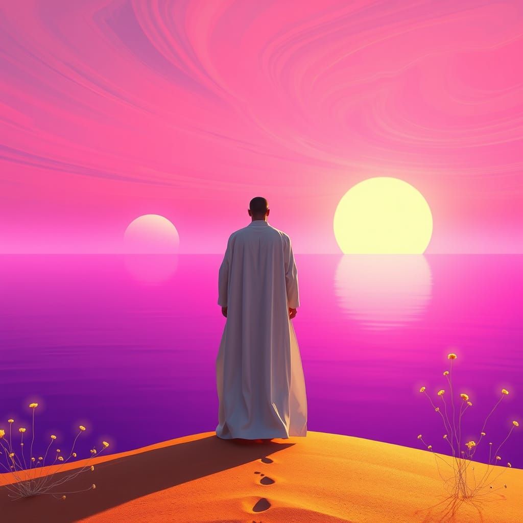 Alien Sunset: Twin Suns on a Distant World