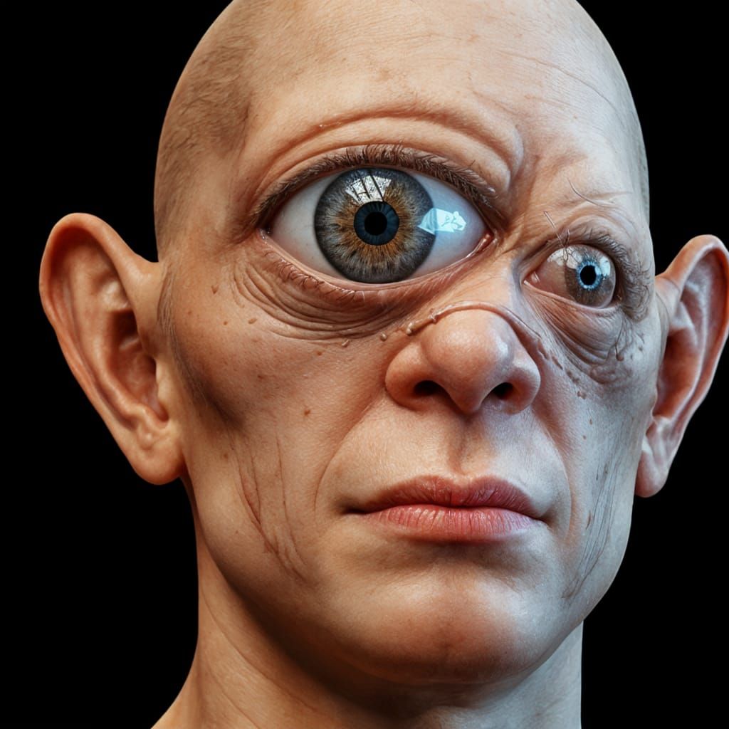 Hyperrealistic 3D Rendering of a Cyclops