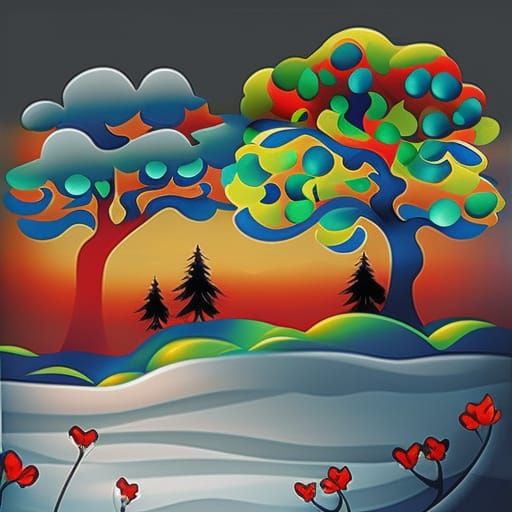 AI Generated Image of a Tree