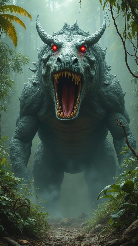 Mysterious Jungle Predator Stalks Anacohorse in Primal Fury