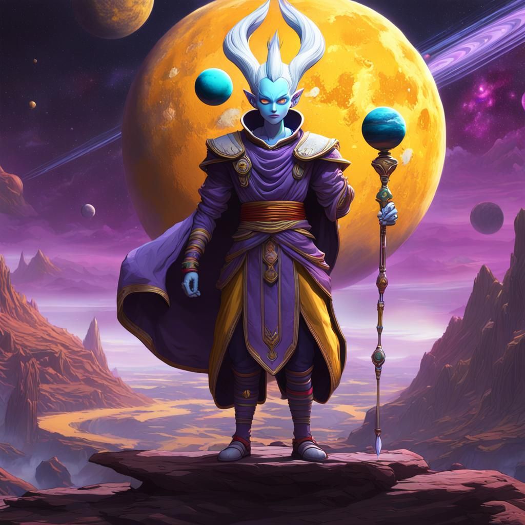 Whis in Dark Fantasy Style, 8K Resolution
