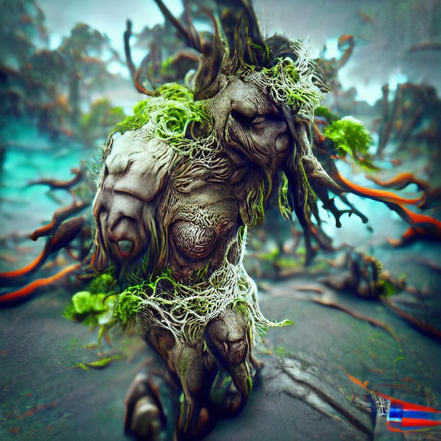Ancient Tree Ent in Hyperrealistic Style