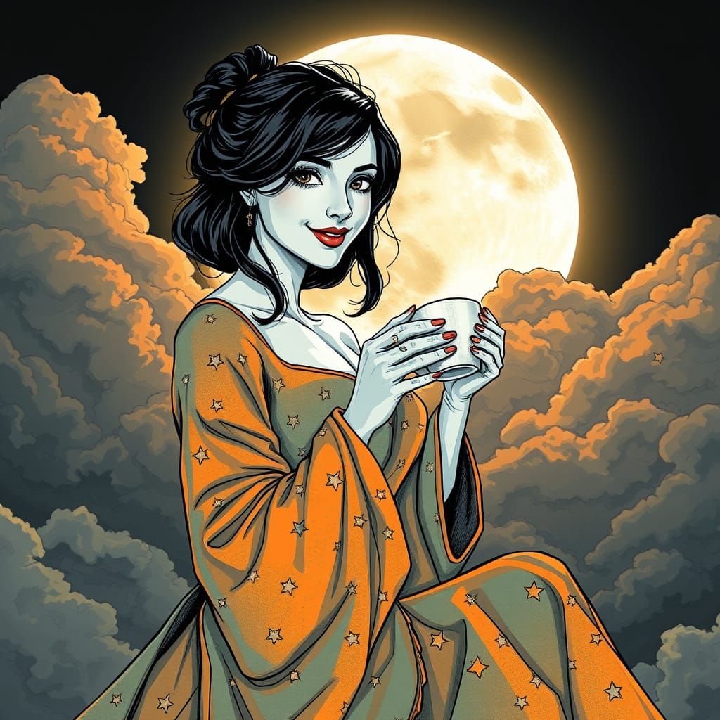 Mystical Tea Time in Starlight