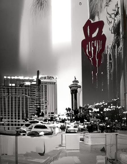 Striking Sin City Inspired Black and White Scene