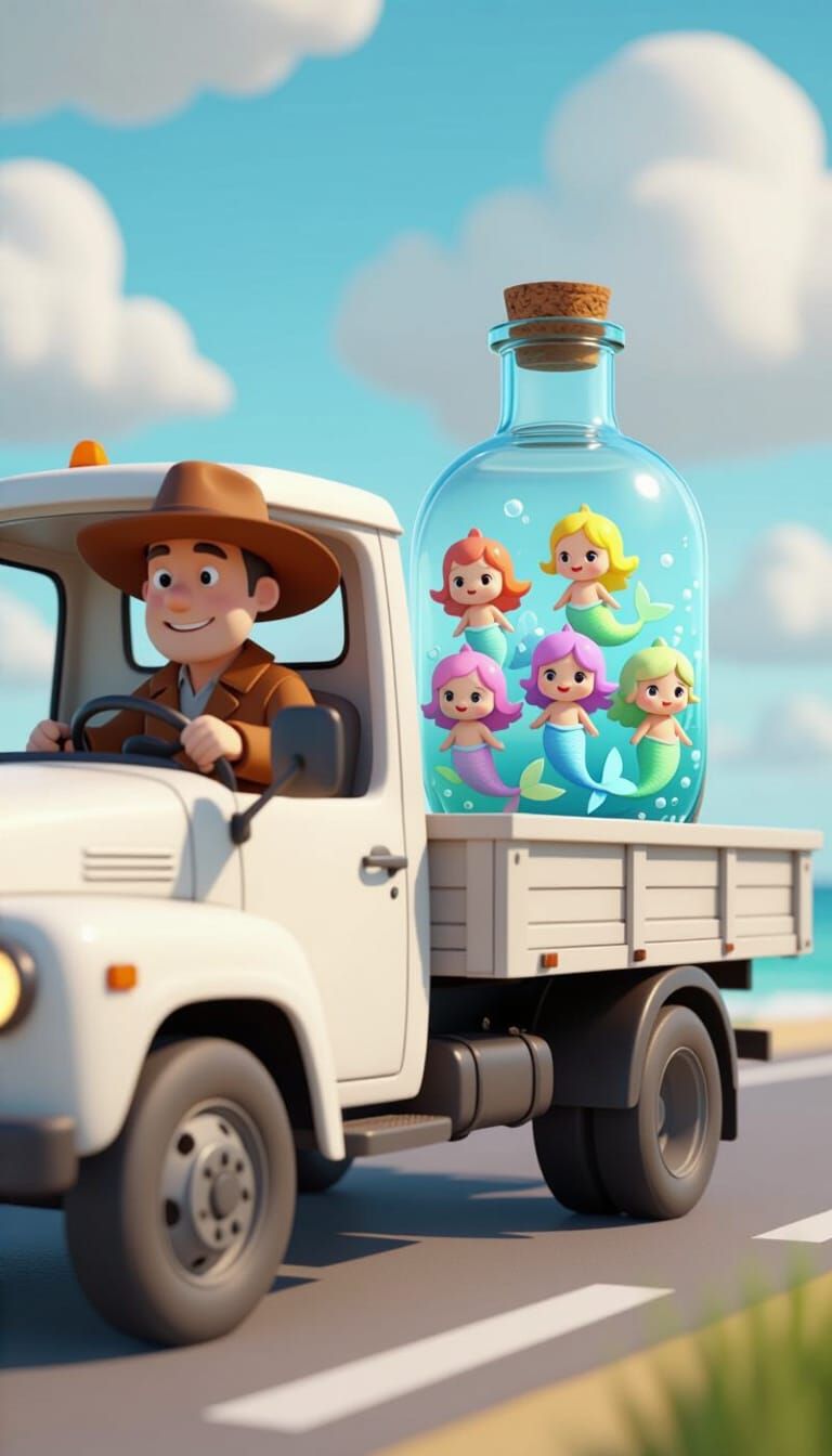 Fisherman's Cargo: 3D Anime-Style Mermaid Delivery