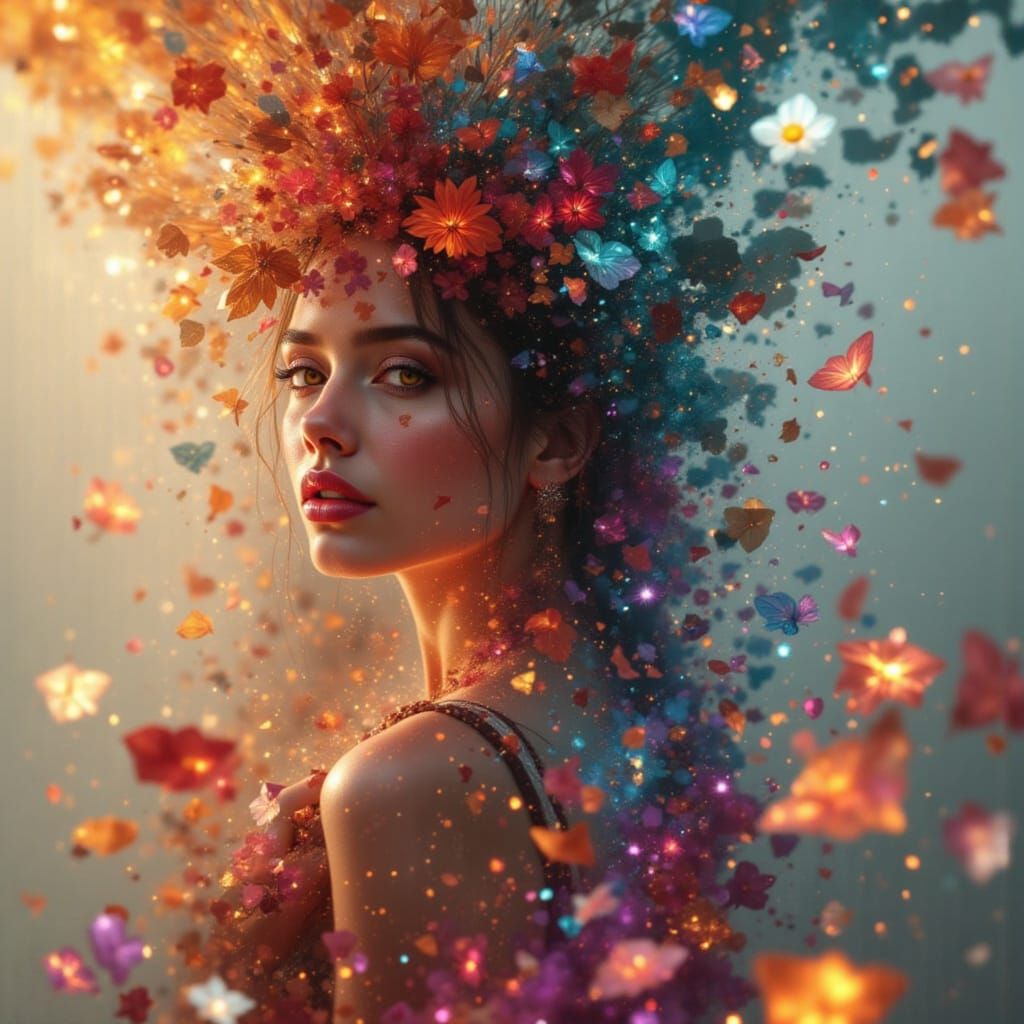 Stylized Portrait with Unique Artistic Flair