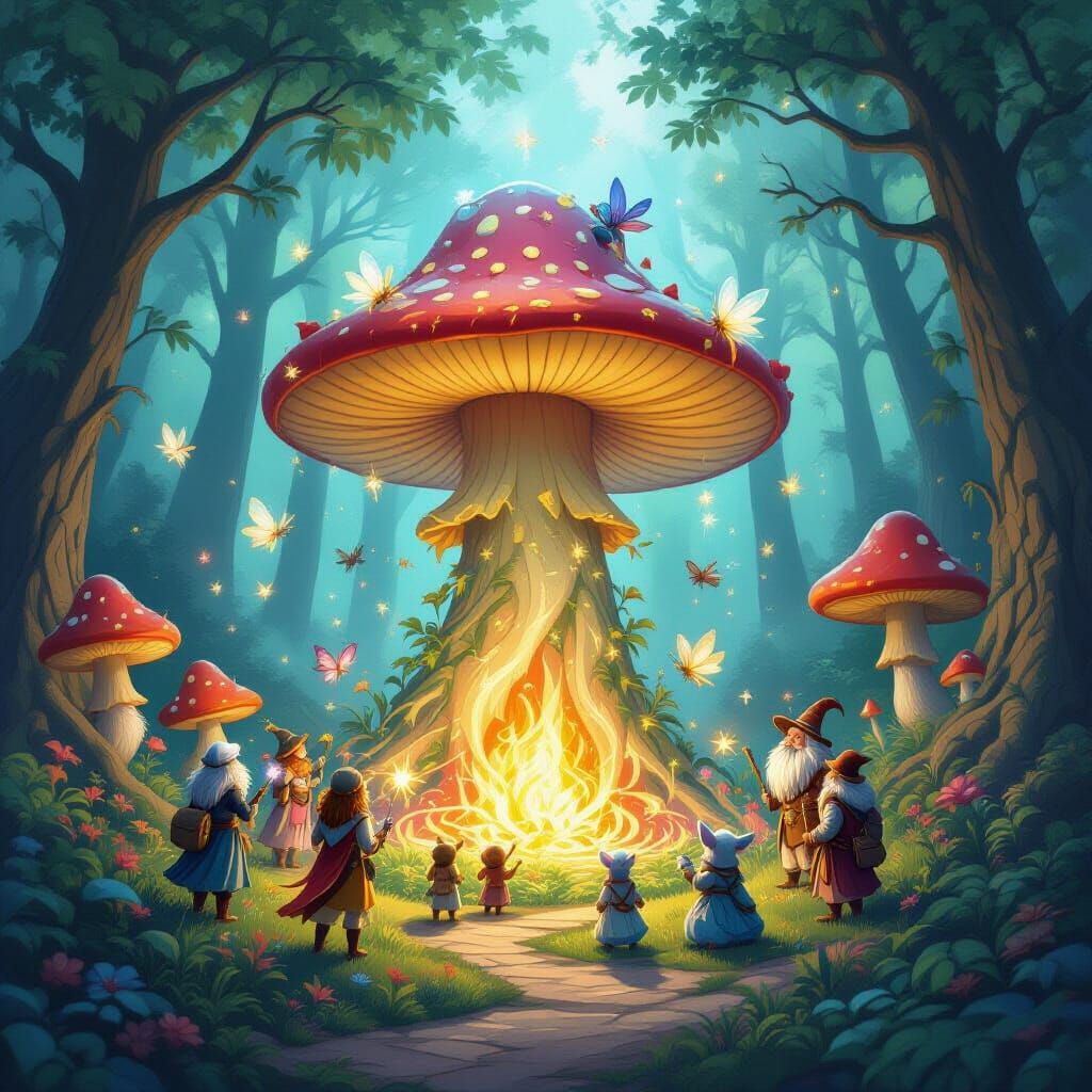 Magical Creatures Gather at Fairy Circle