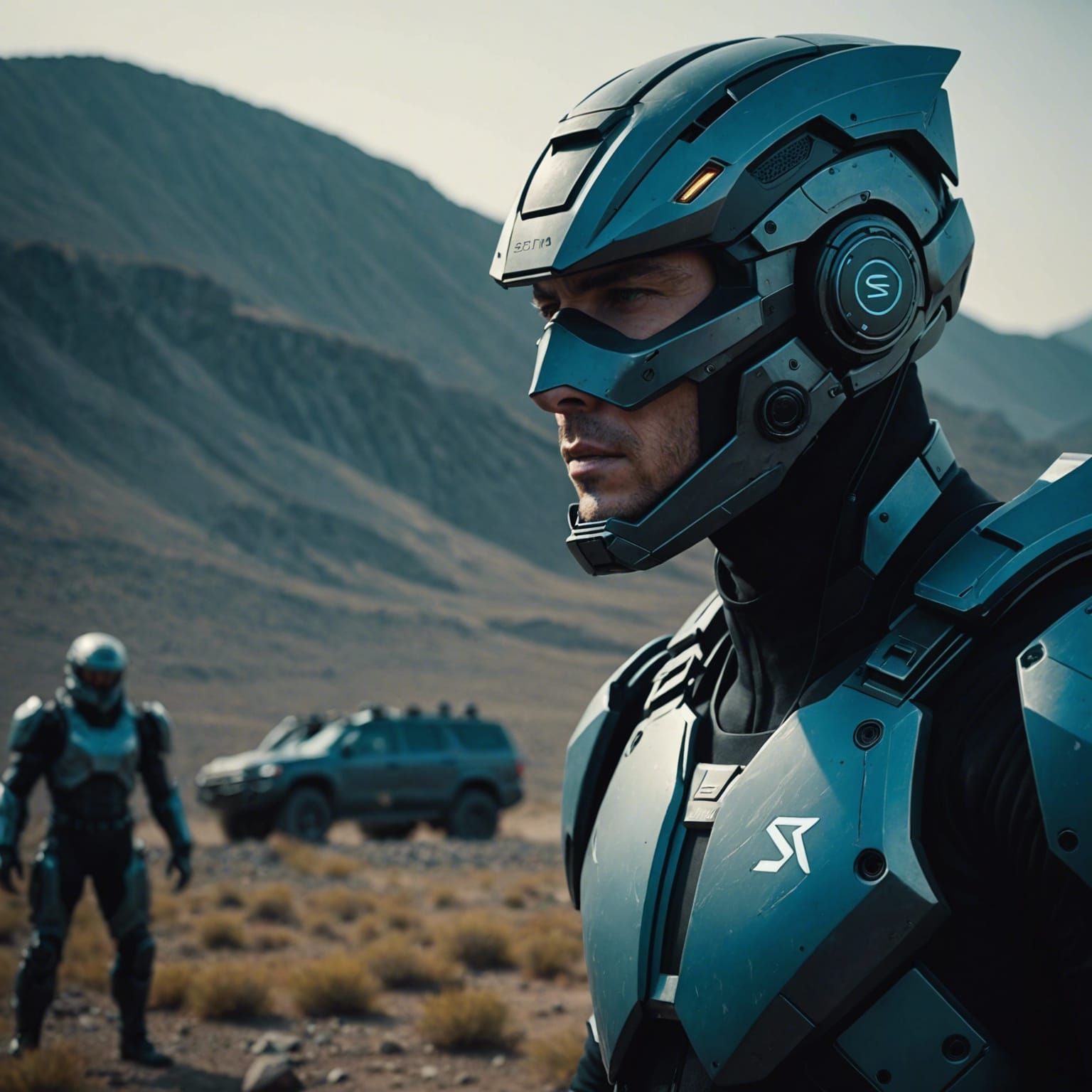 Dramatic Sigma Male Portrait in Cinematic Style