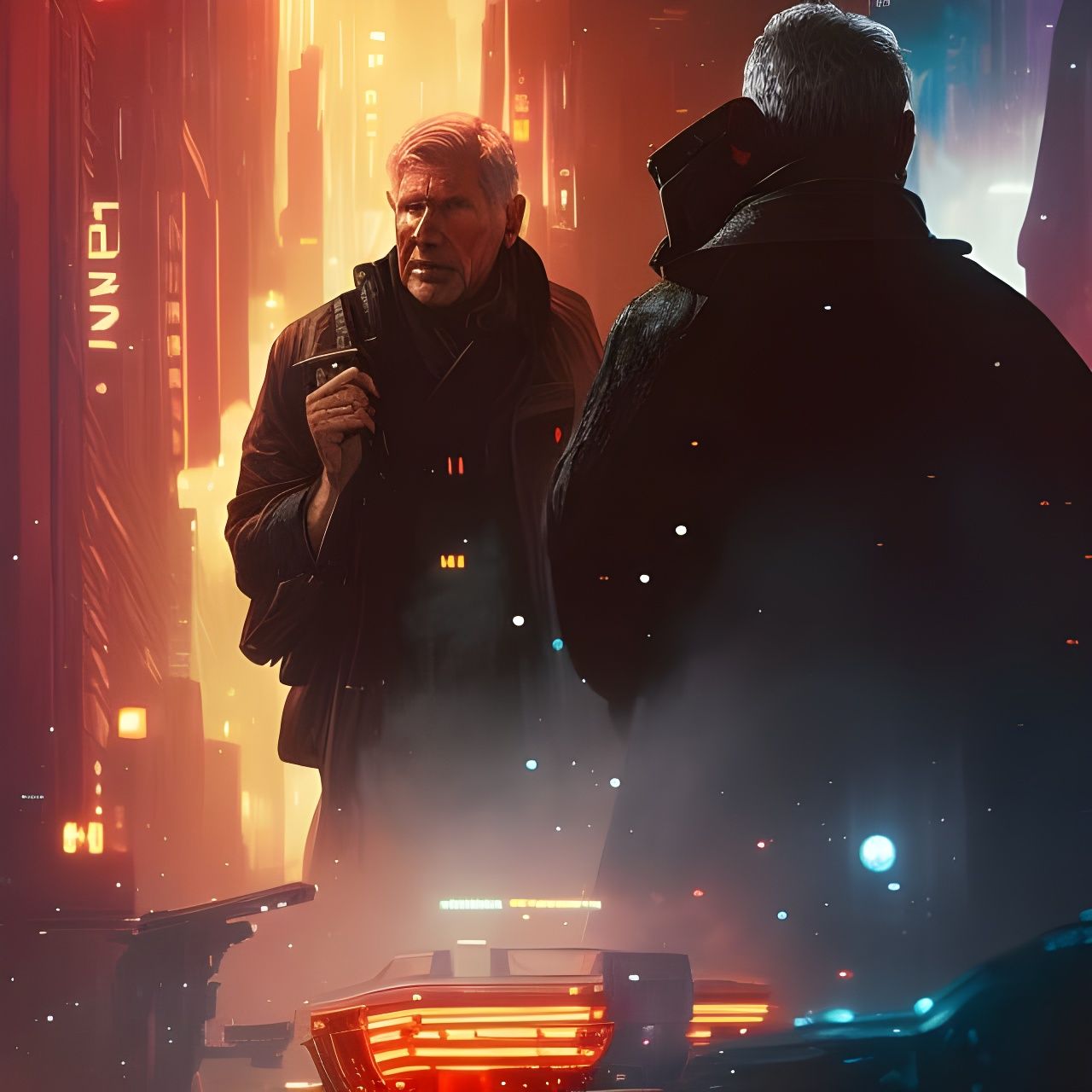 Harrison Ford as Rick Deckard: Sci-Fi Poster Art