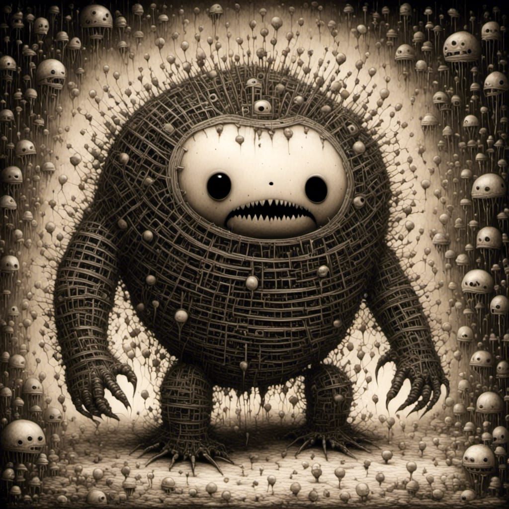 Nightmarish Self-Aware Character Art