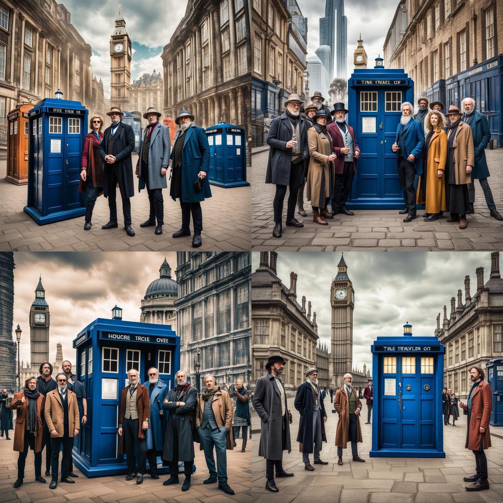 Interdimensional Time Travelers Visit the TARDIS