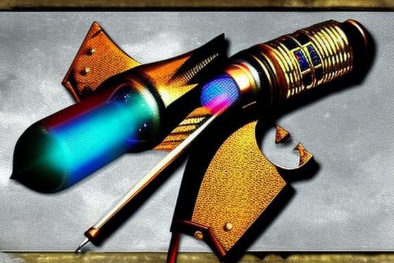 Steampunk Sonic Screwdriver: Hyperrealistic Detailed Masterp...